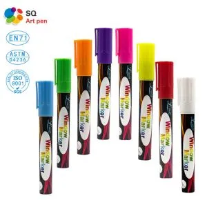 한 팩에 4 백색 액체 분필