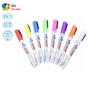 흰색 액체 분필 마커