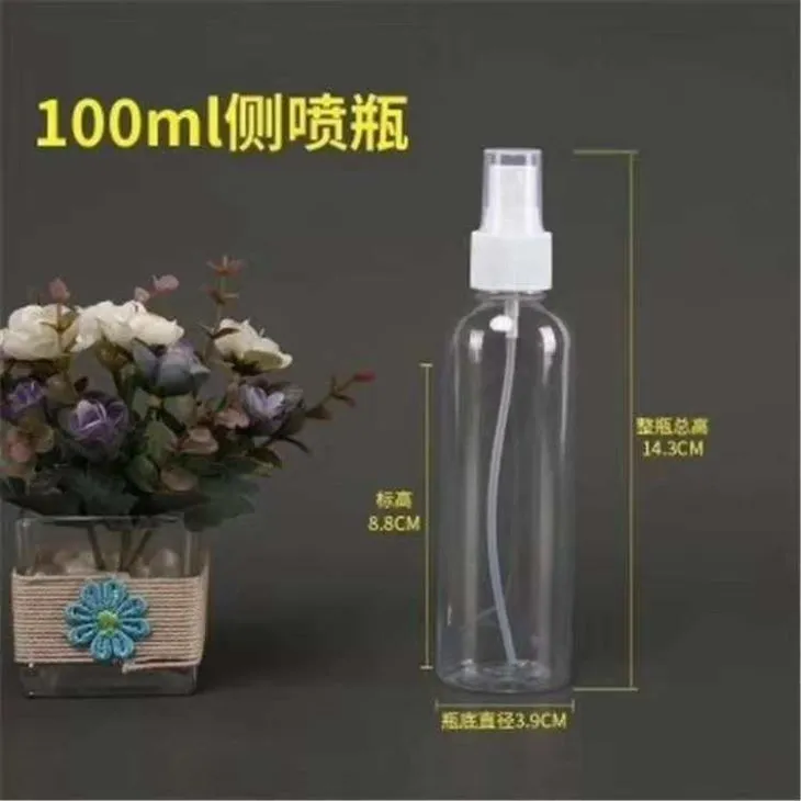 100ml 플라스틱 빈 병 플라스틱 살포 병 알콜과 소독제 Availble